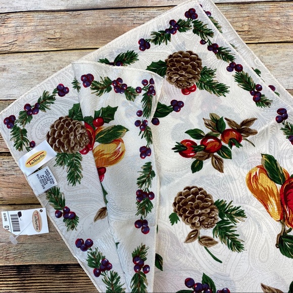 Talbots Accessories - Talbots 100% Silk Rectangular Fall Print Scarf